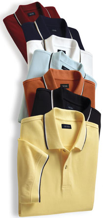 IZOD Men's & Ladies' Silkwash Tipped Pique