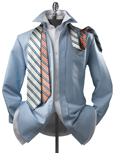 Van Heusen - Men's LONG SLEEVE Button Down Collar Blended Oxford
