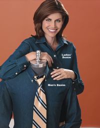 Van Heusen Men's Denim Dress Shirt