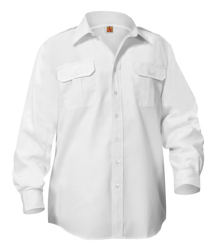 mens white pilot shirts