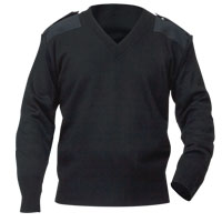 Commando Uniform Sweater with velcro epaulet flaps.