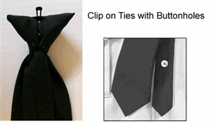 clip on tie